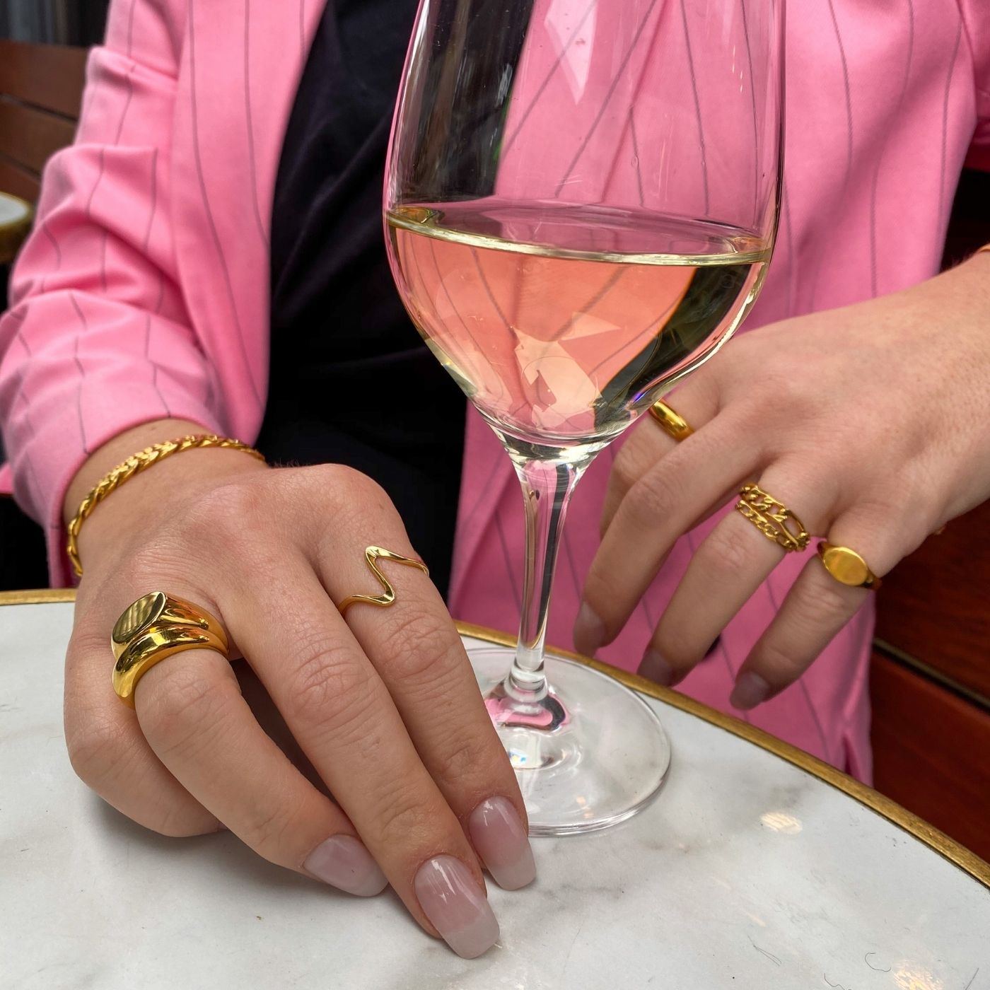 Wave Ring 18K Guldbelagt