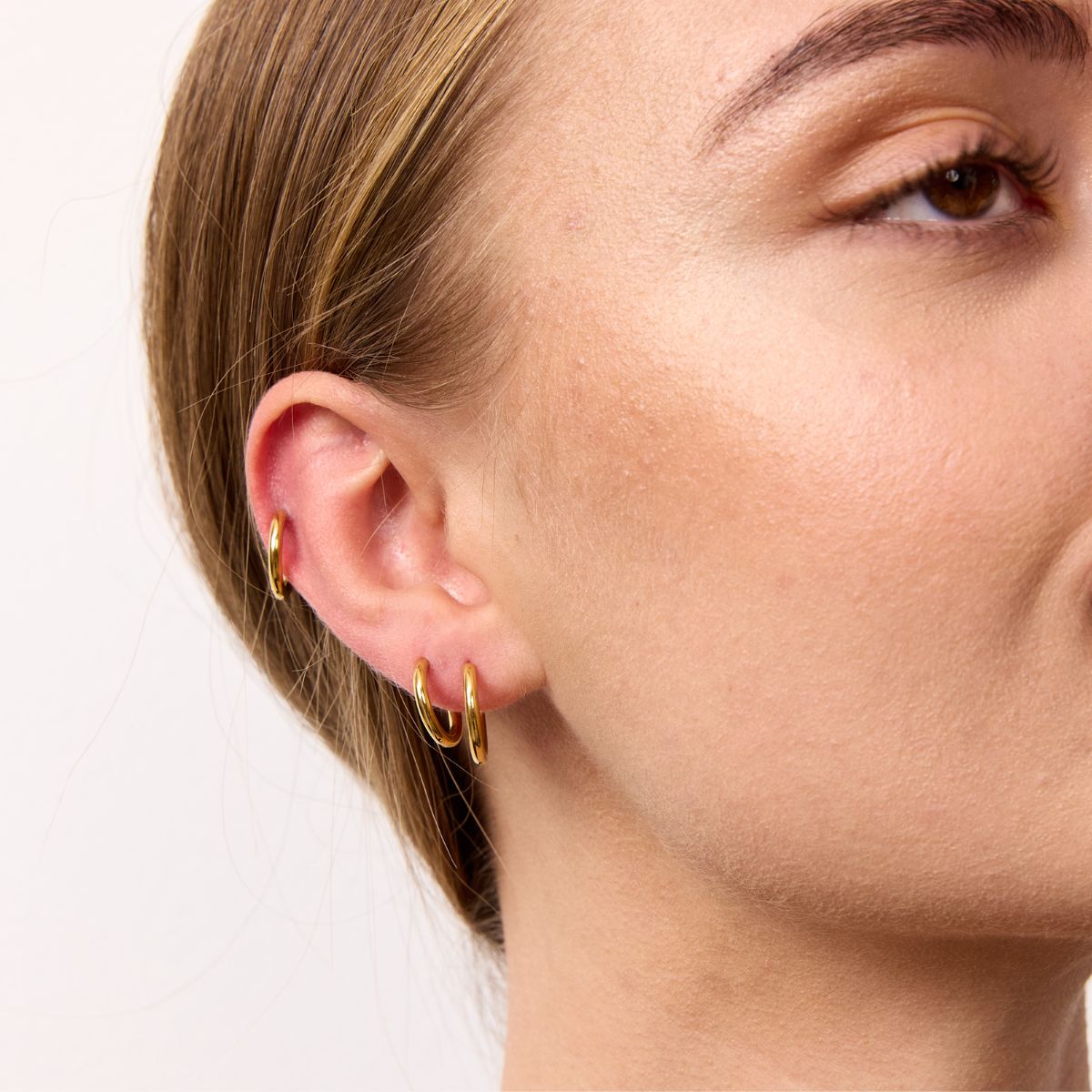 Classic Creoler 18K Guldbelagt 12mm