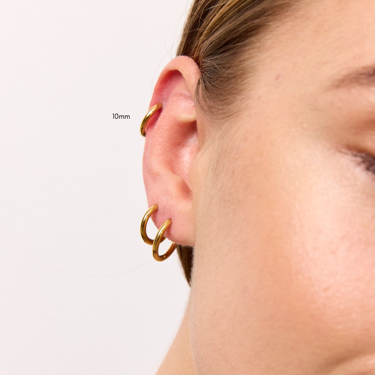 Classic Creoler 18K Guldbelagt 12mm