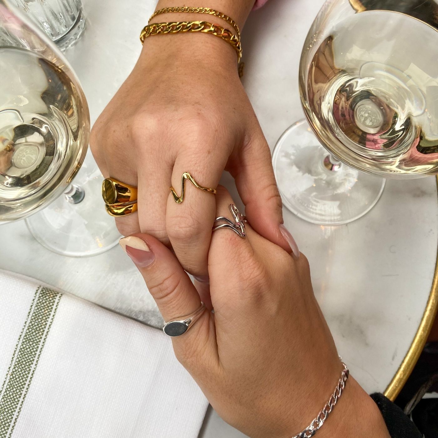 Wave Ring 18K Guldbelagt