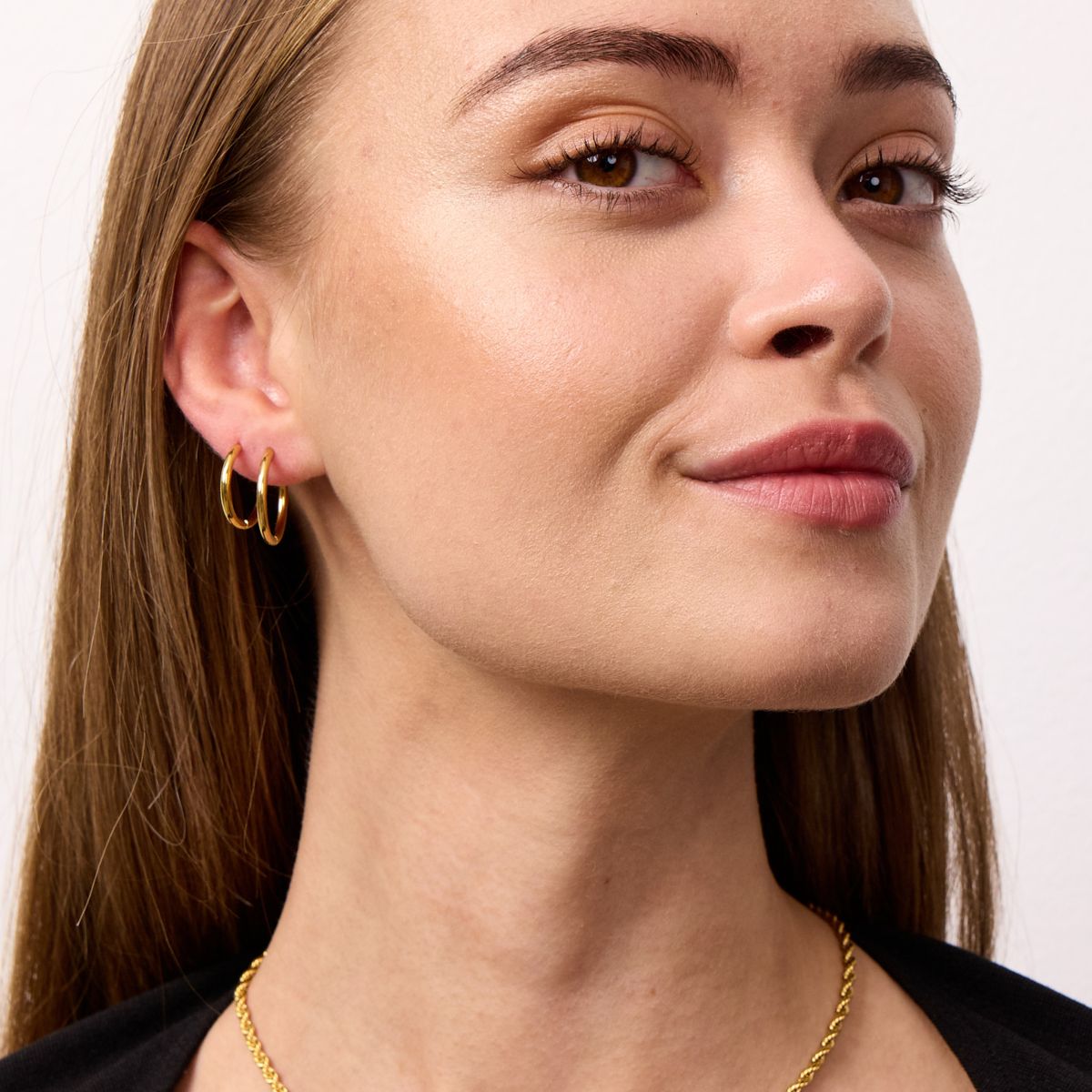 Classic Creoler 18K Guldbelagt 14mm