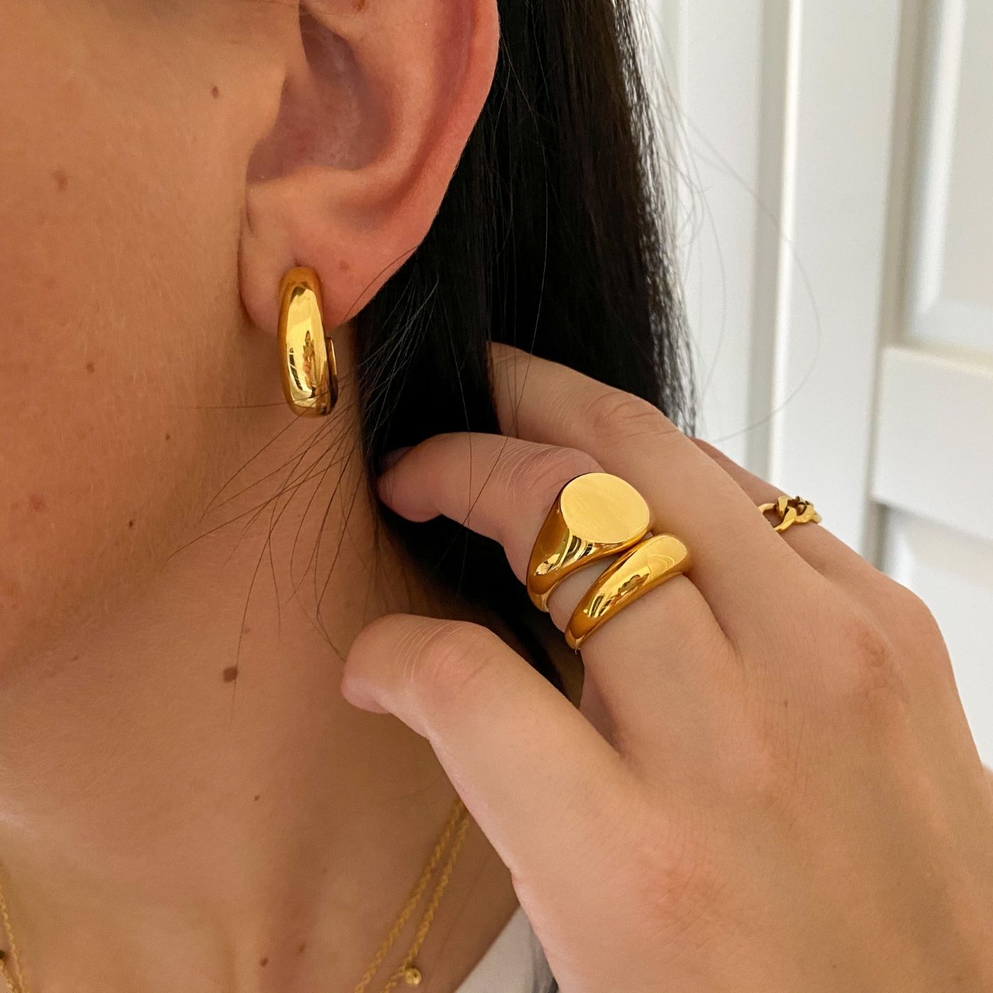 Classic Dome Ring 18K Guldbelagt