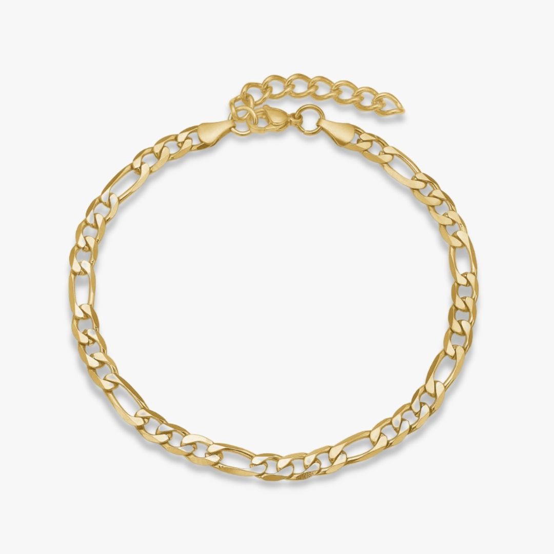 Figaro Armbånd 18K Guldbelagt 5mm