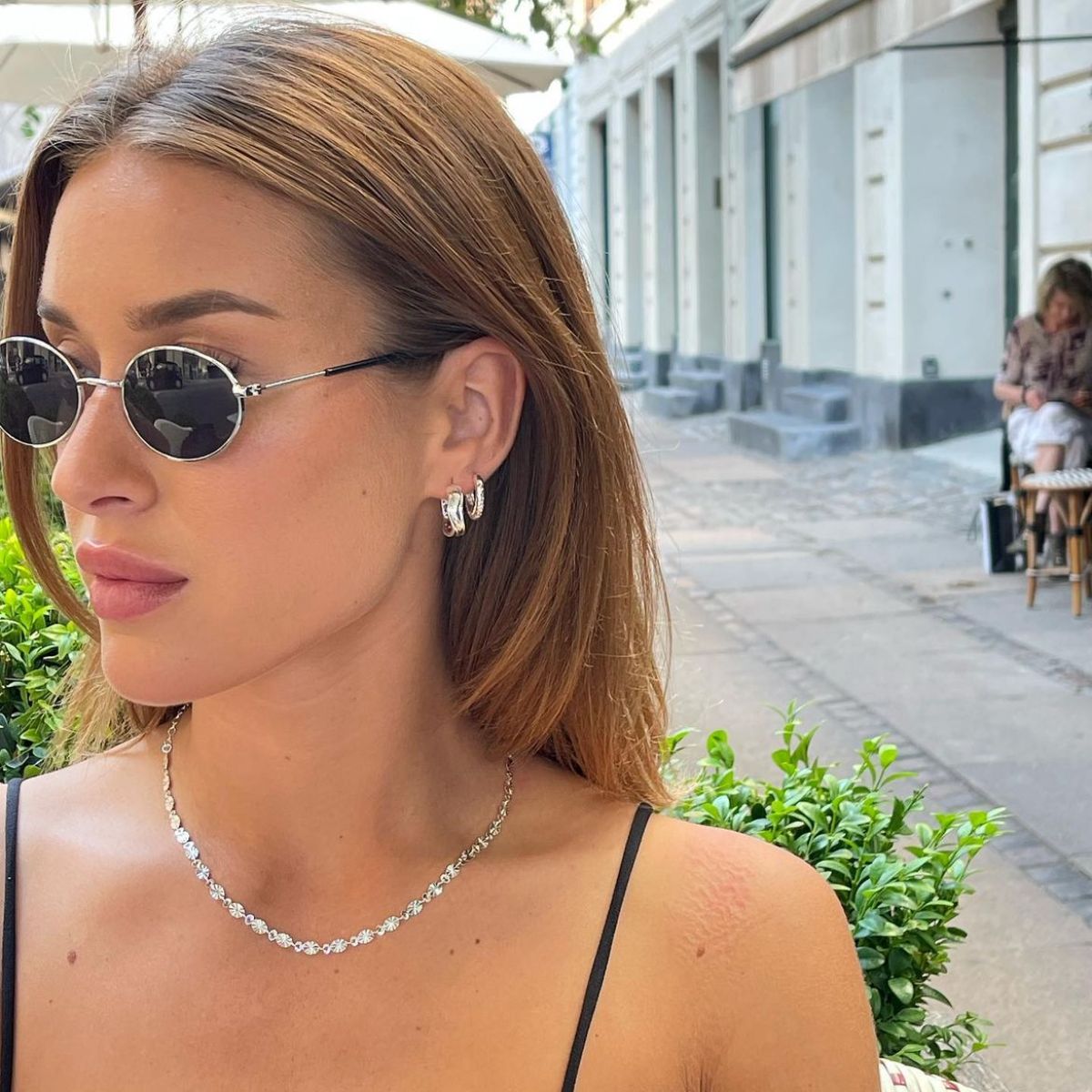 Sun Kiss Choker 925S Sølvbelagt
