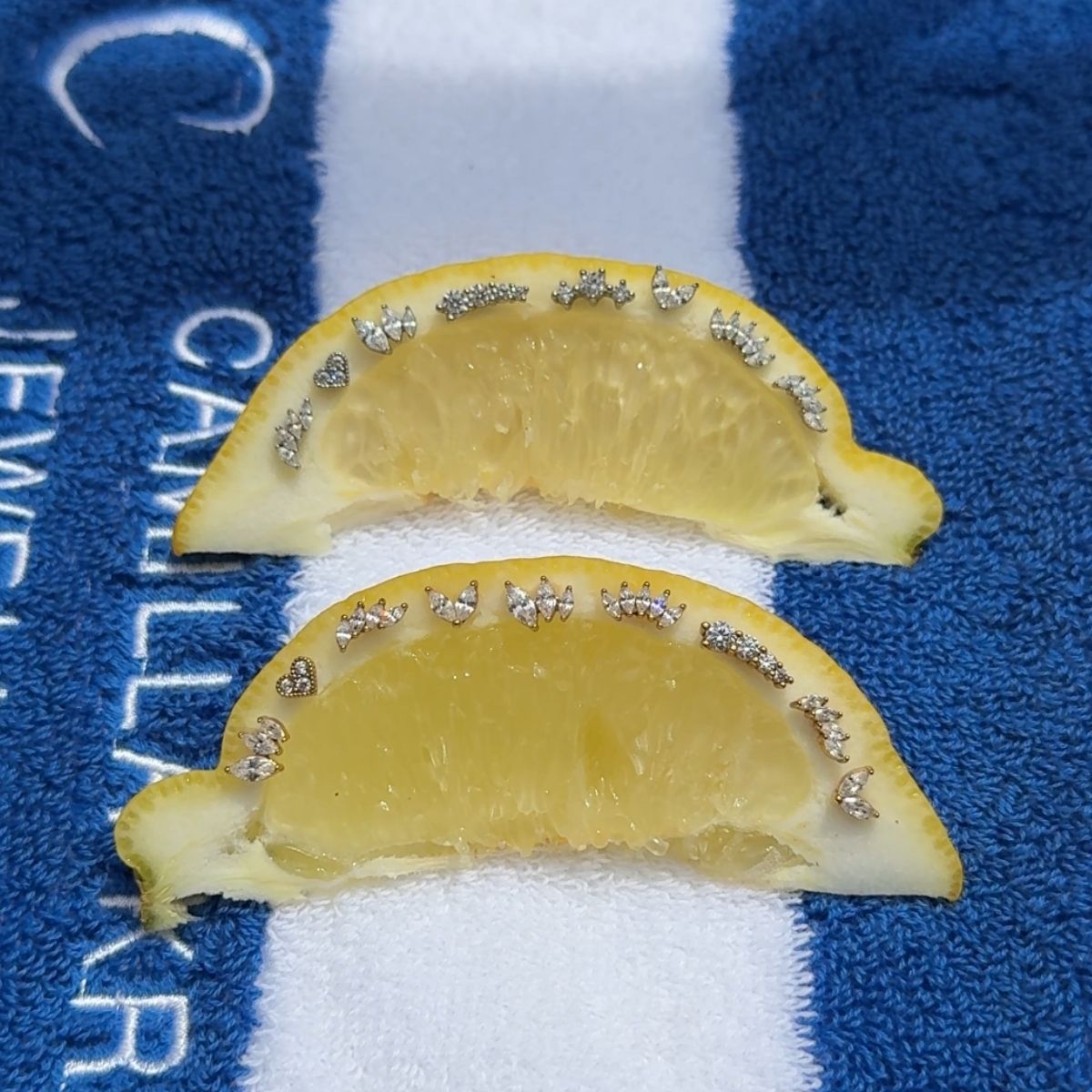 Trinity Krystal Stud Øreringe 18K Guldbelagt