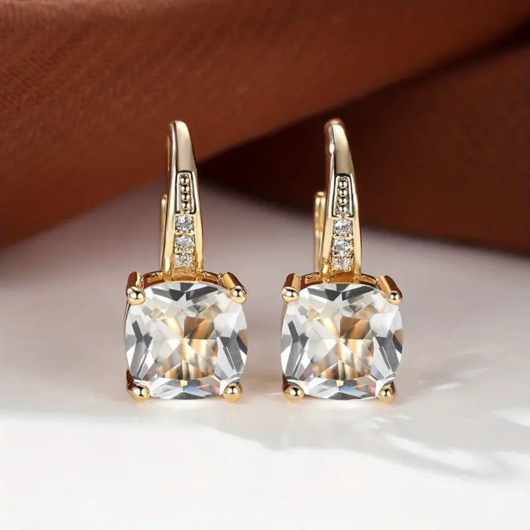 Aluna – Hoops med Mystiske sten i 18k Guld