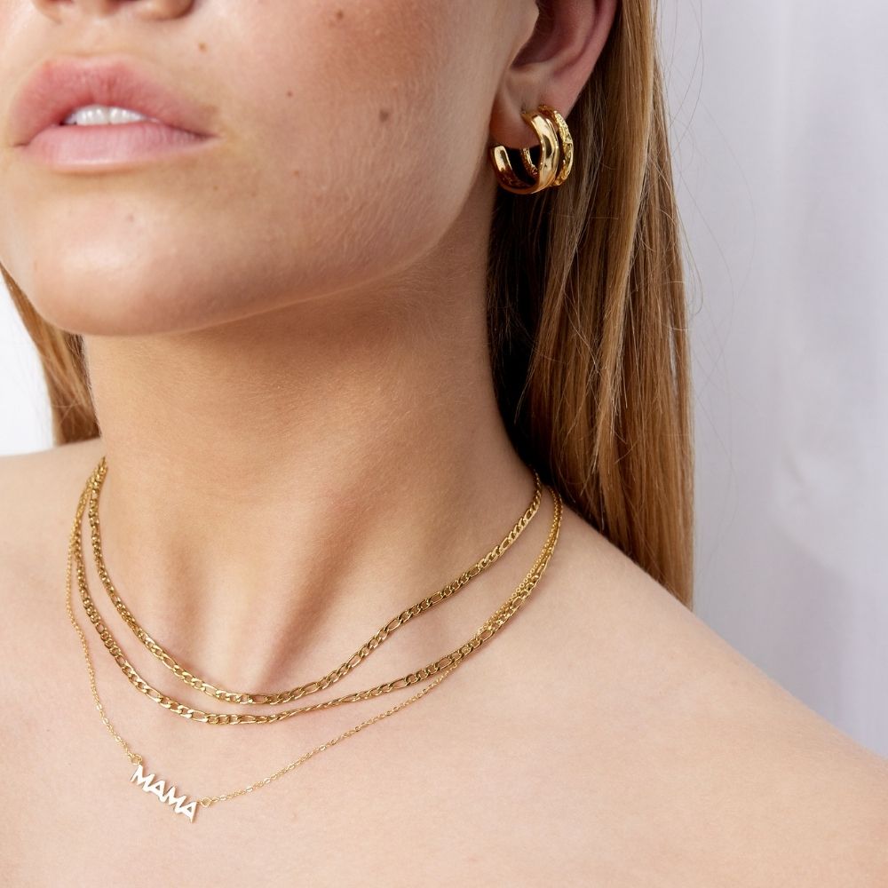 Melted Hoops 18K Guldbelagt Stor