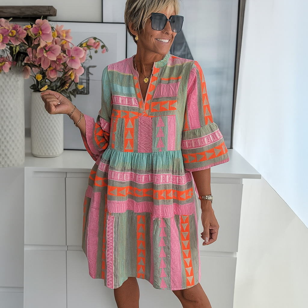 Sommer & Stil™ Broderet Sommerkjole