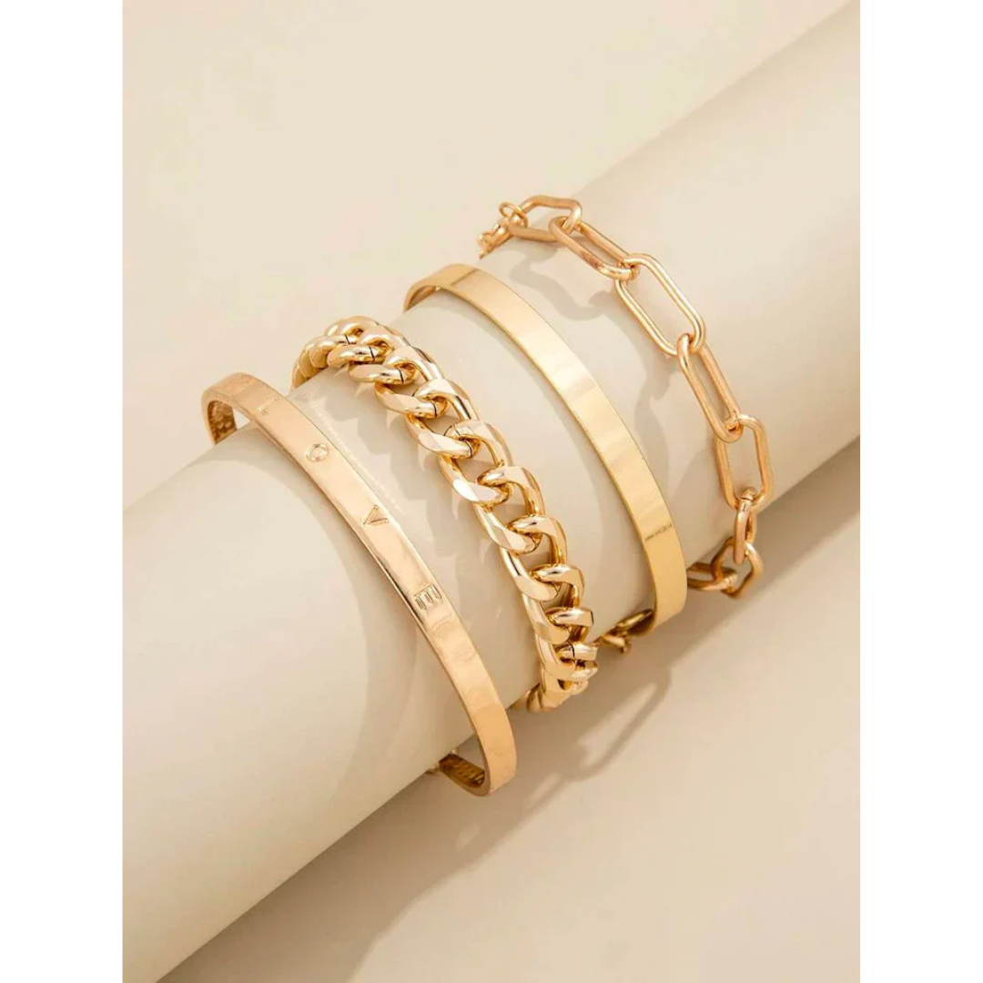 Elan Mercer armbåndssæt | Guld 18 karat