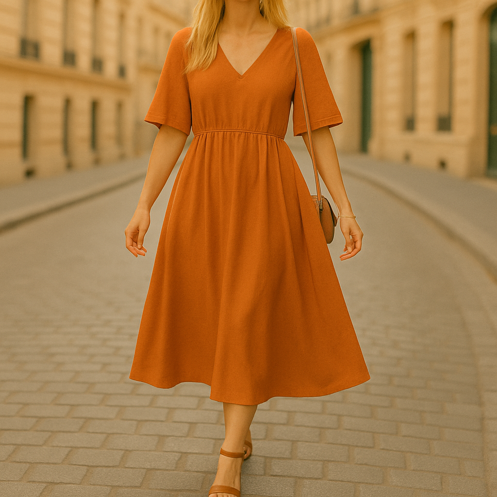 Sommer & Stil™ Maxikjole med flæser