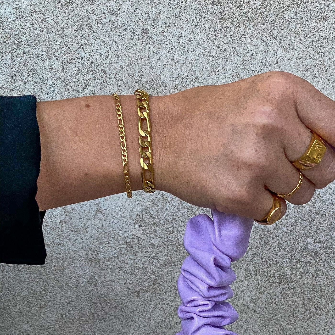 Figaro Armbånd 18K Guldbelagt 3mm