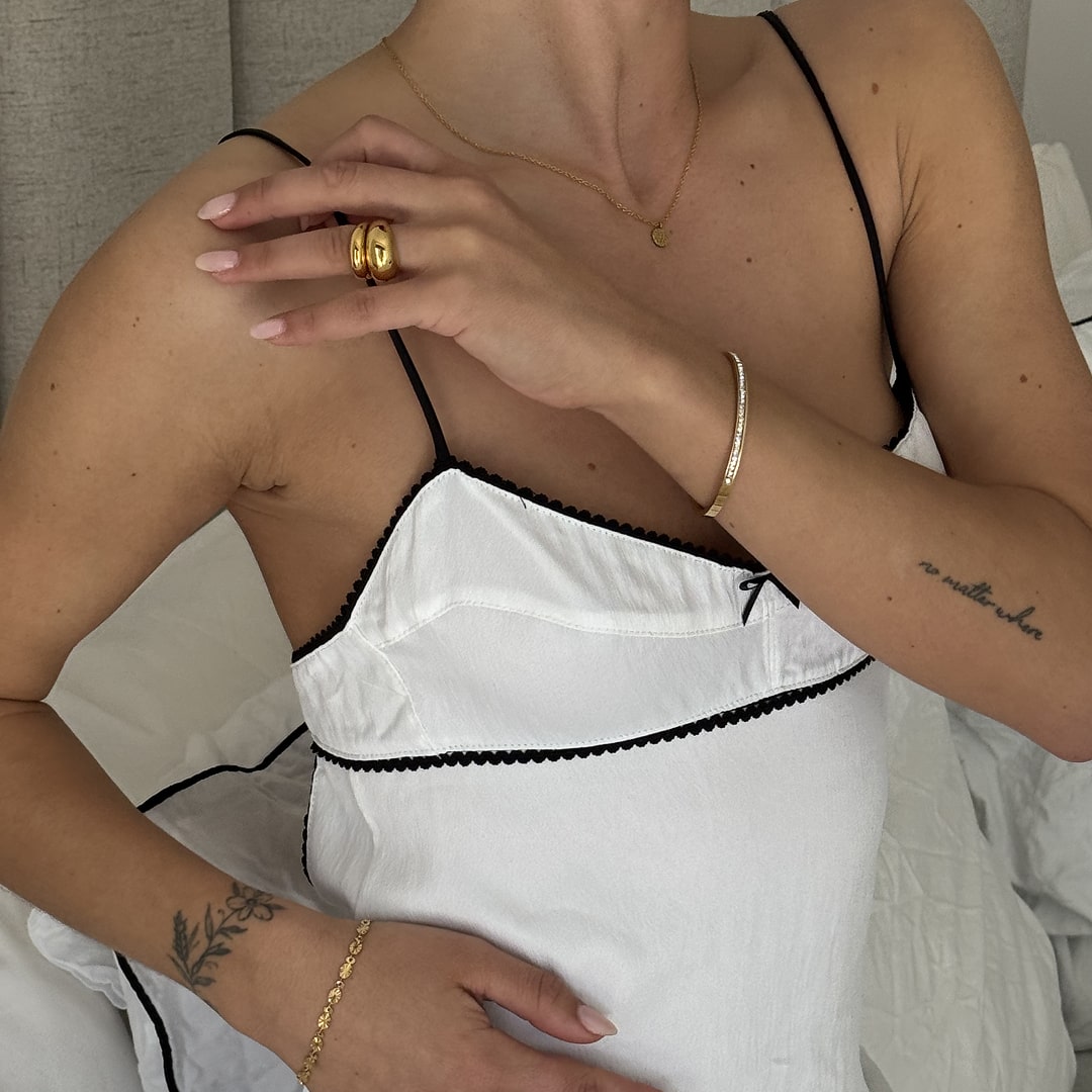 Dome Ring 18K Guldbelagt