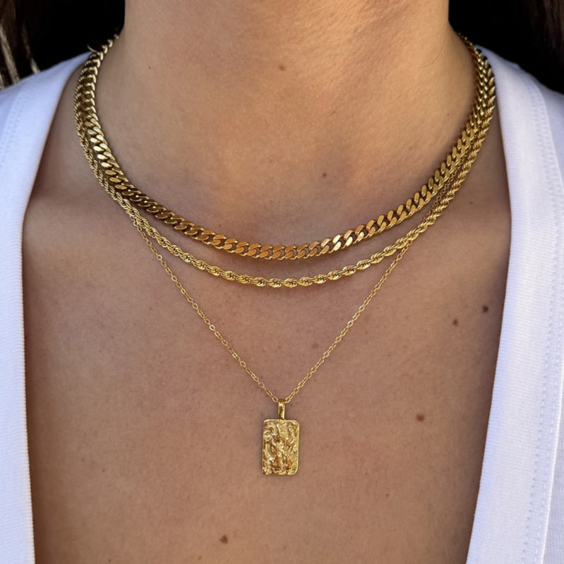 Rope Choker 18K Guldbelagt 3mm