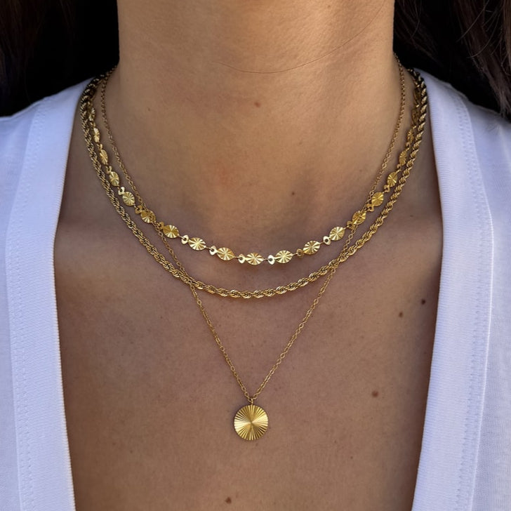 Rope Choker 18K Guldbelagt 3mm