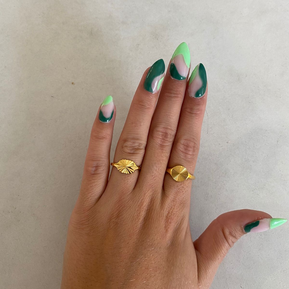 Sun Kiss Oval Ring 18K Guldbelagt