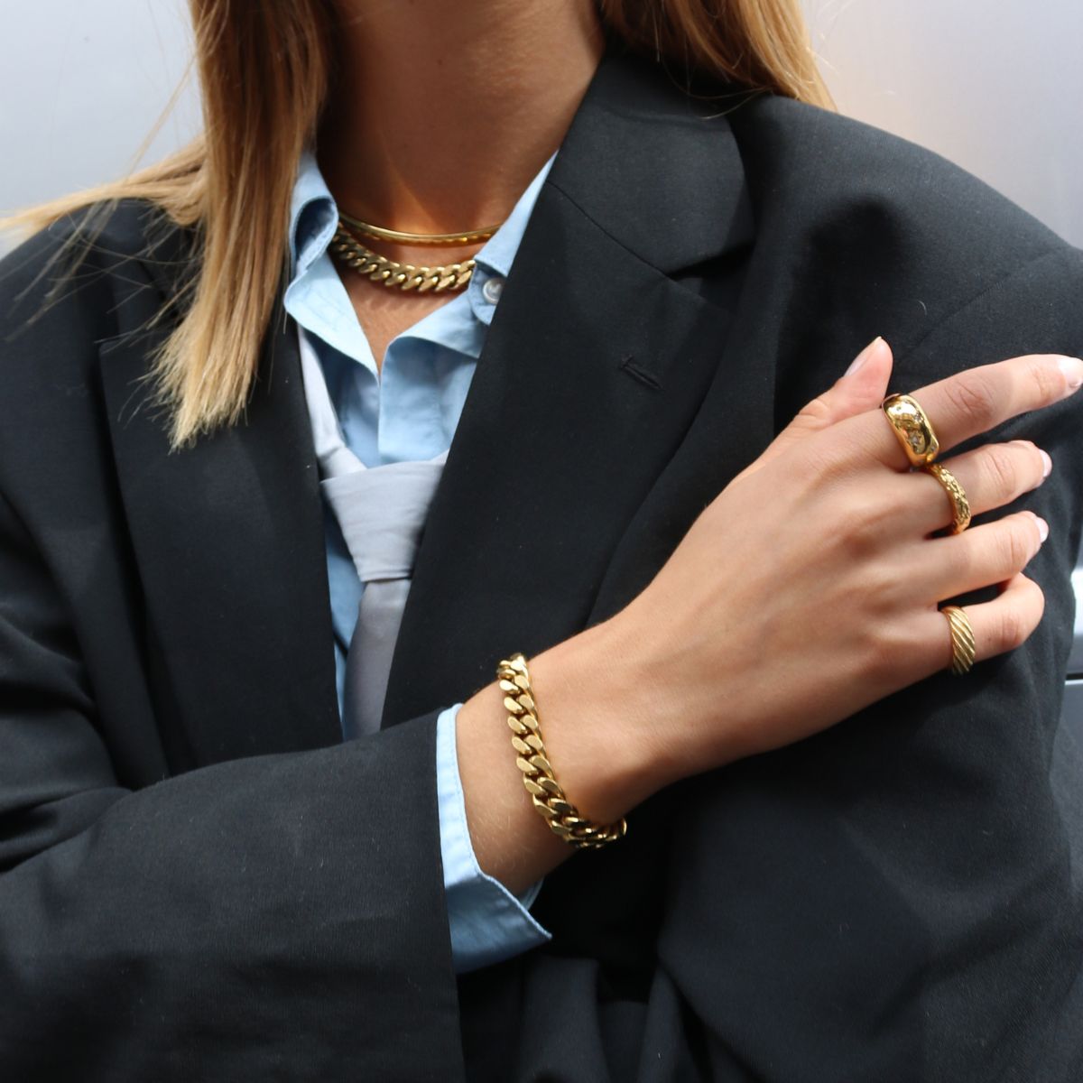 Classic Twist Dome Ring 18K Guldbelagt