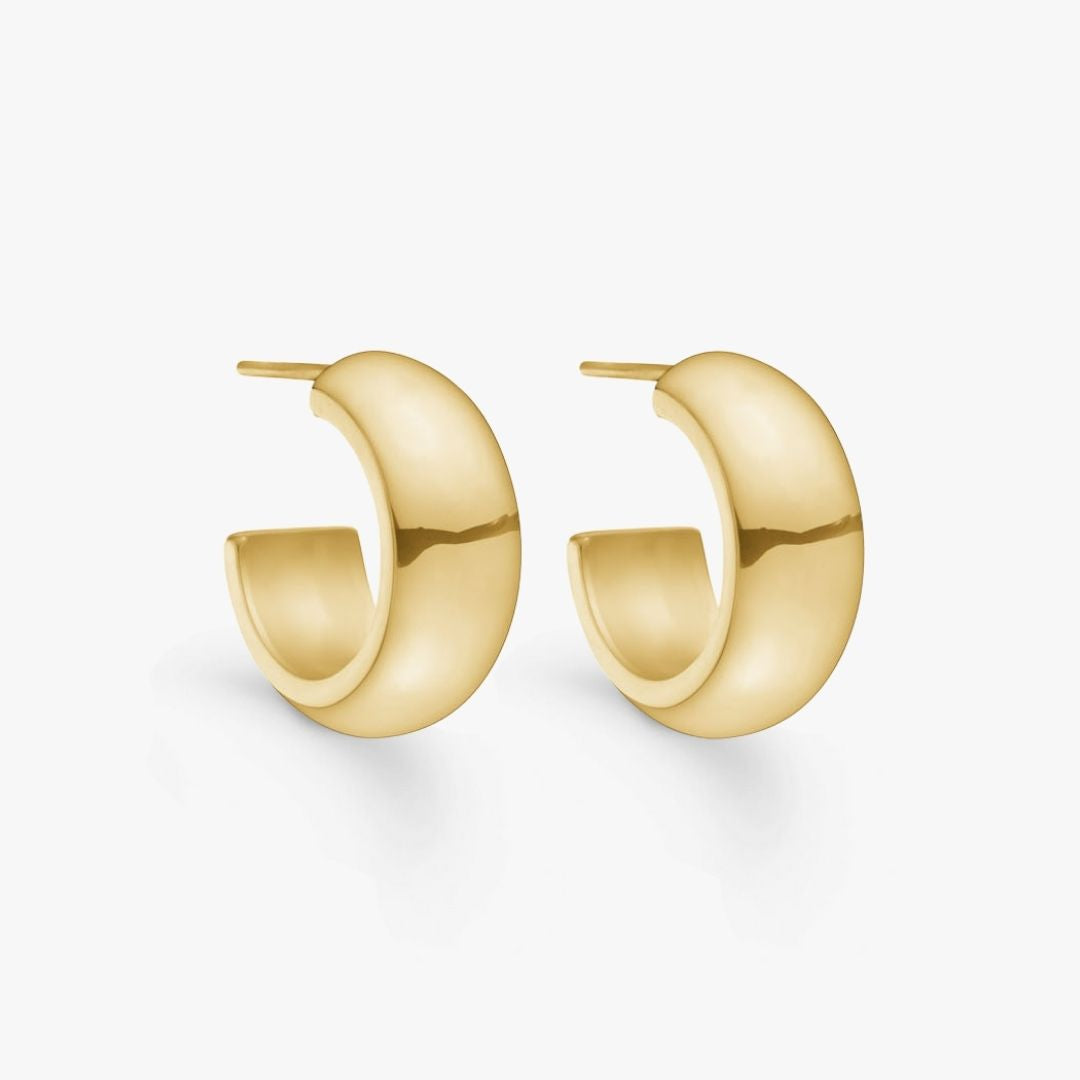 Chunky Hoops 18k Guldbelagt Lille