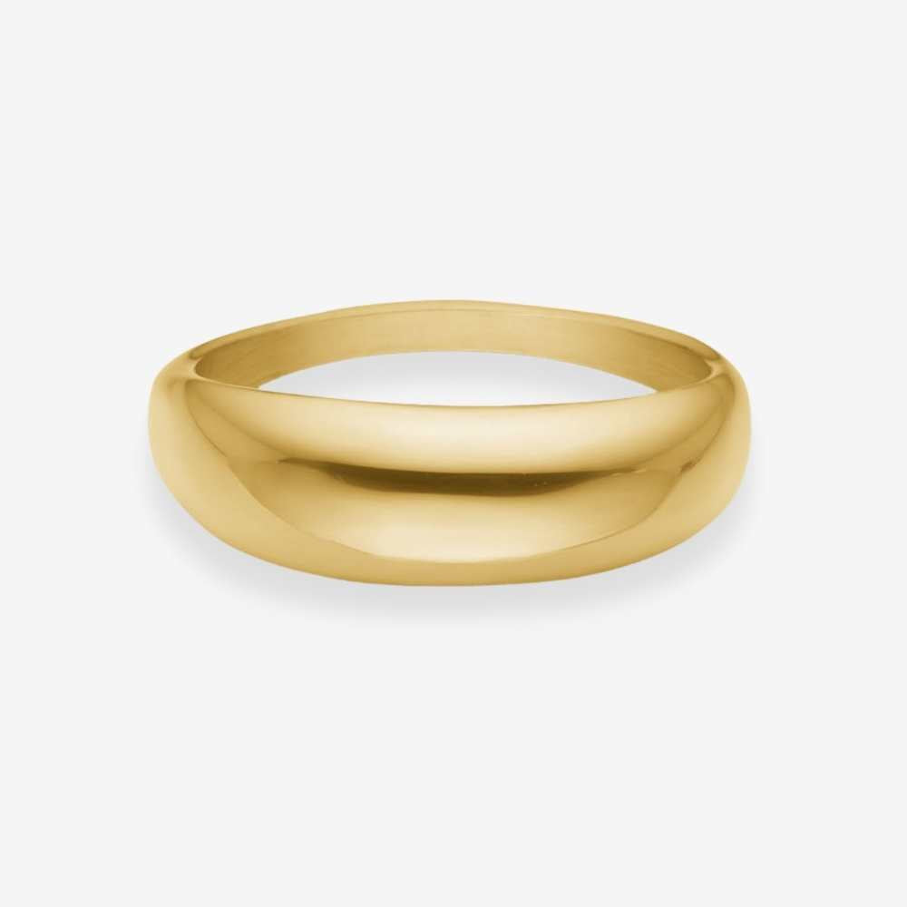 Classic Dome Ring 18K Guldbelagt