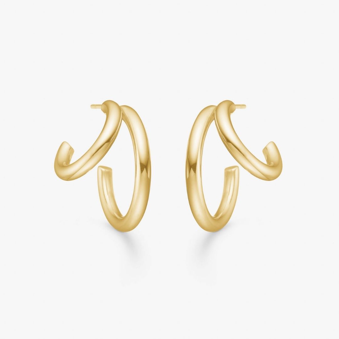 Classic Dobbelt Hoops 18K Guldbelagt