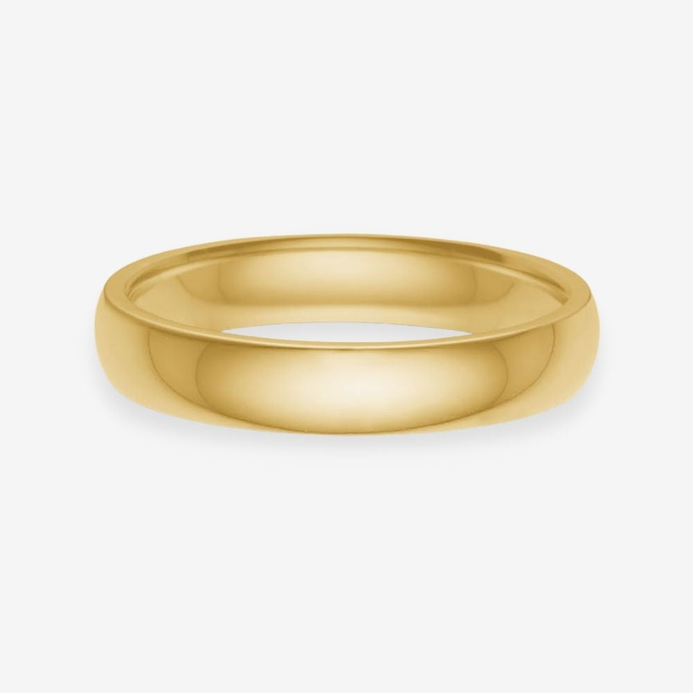 Classic Band Ring 18K Guldbelagt 4mm