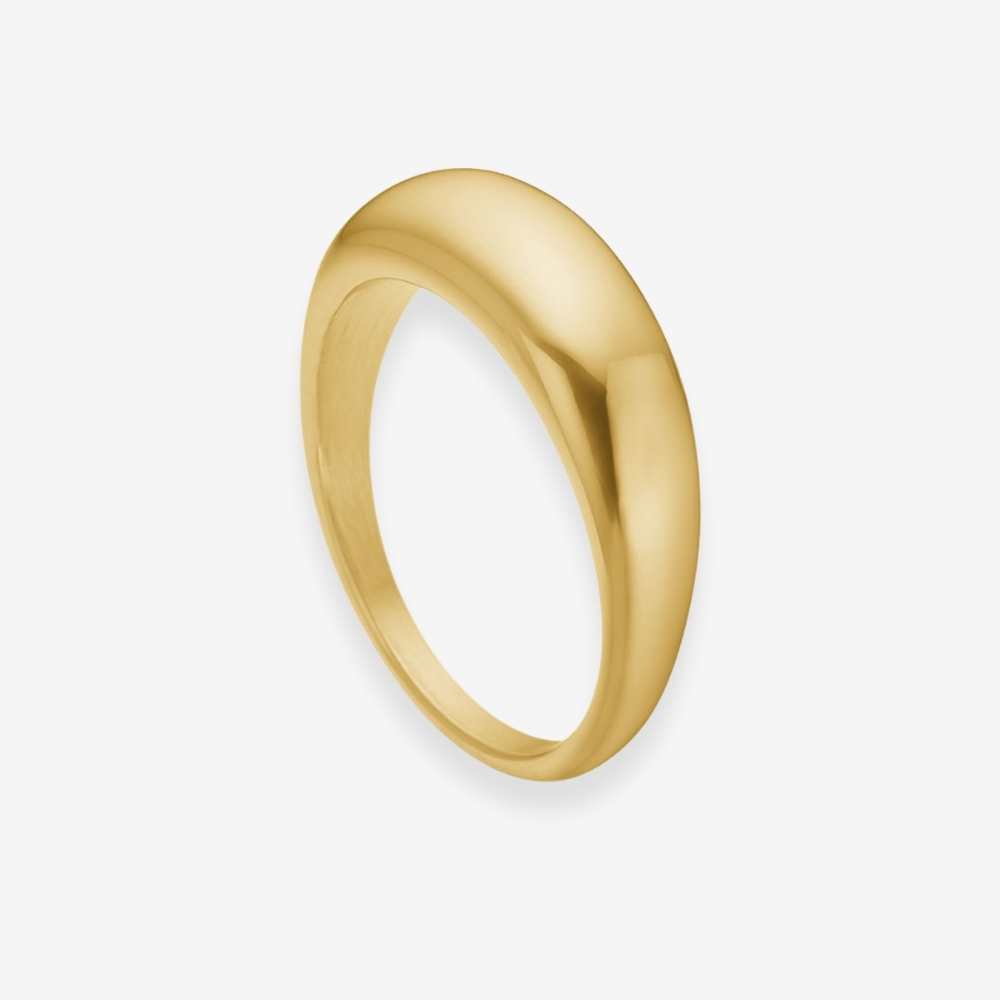 Classic Dome Ring 18K Guldbelagt
