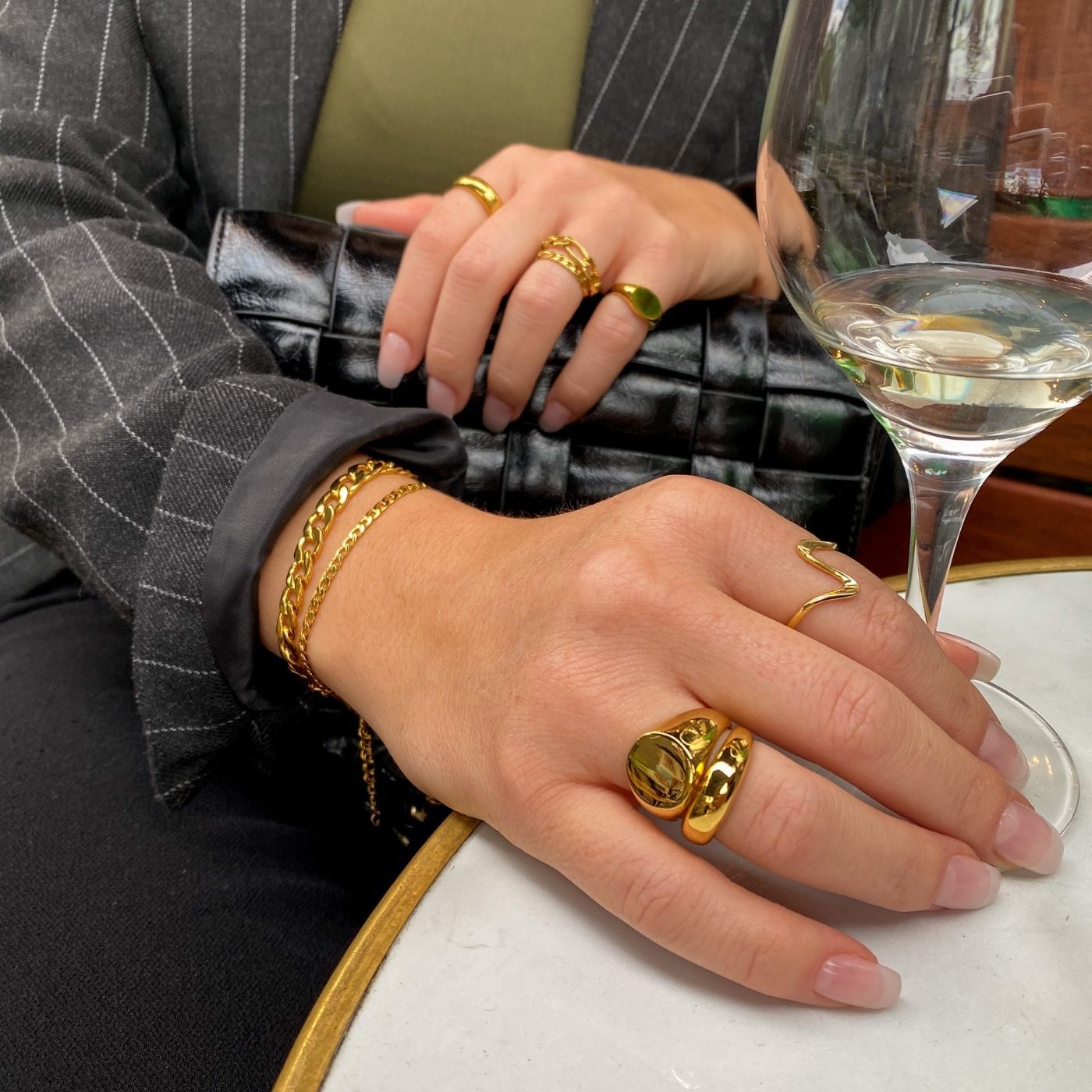 Classic Dome Ring 18K Guldbelagt