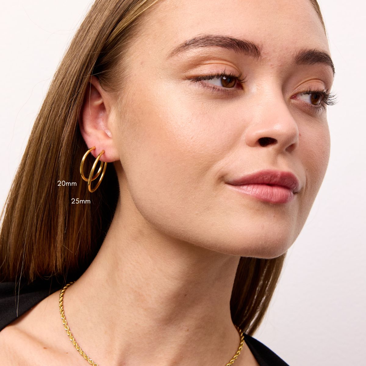 Classic Creoler 18K Guldbelagt 20mm