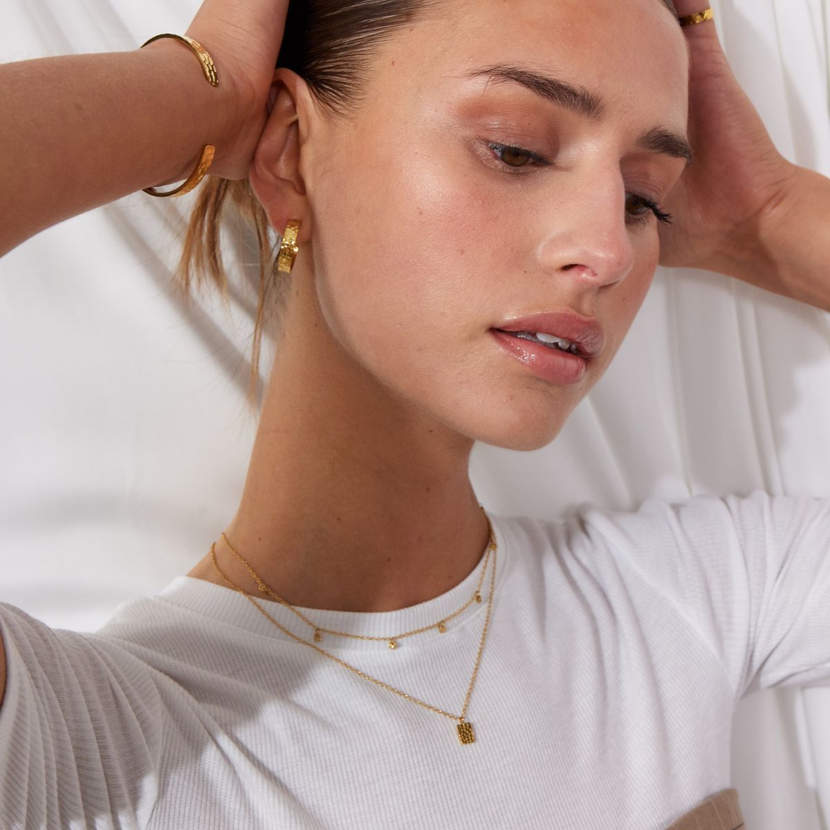 Hamret Classic Hoops 18K Guldbelagt 20mm