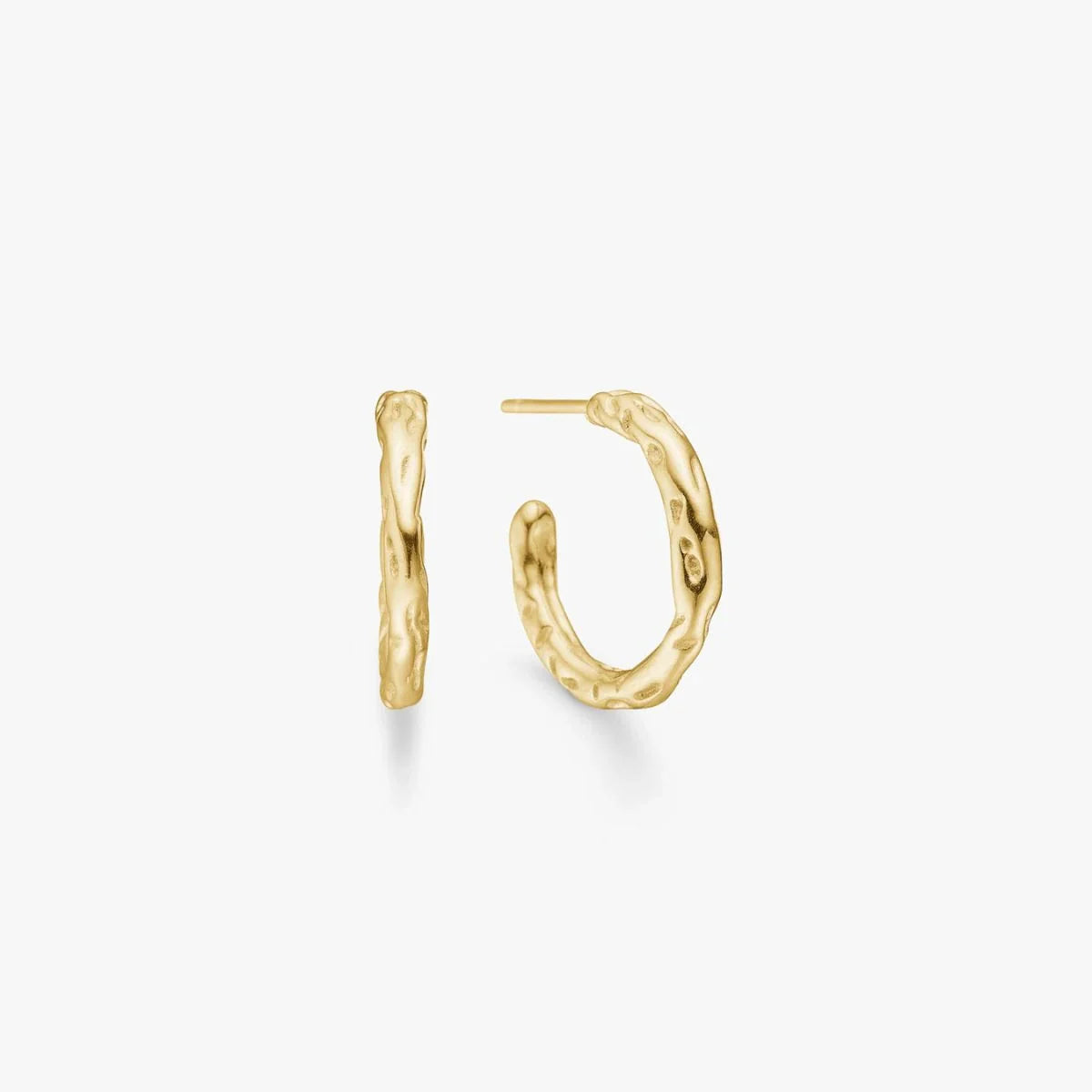 Melted Hoops 18K Guldbelagt Lille