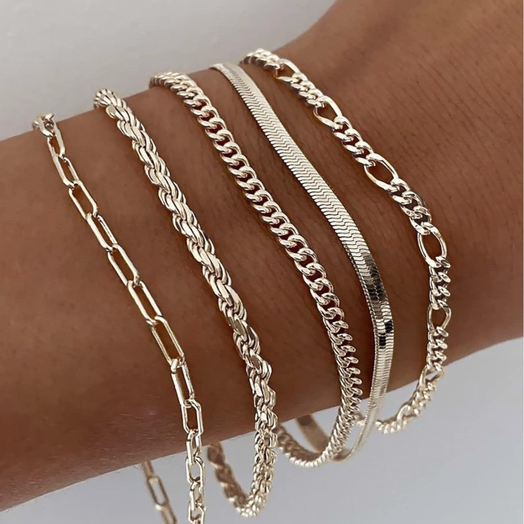 Märta - Armbåndssæt i 16k guld