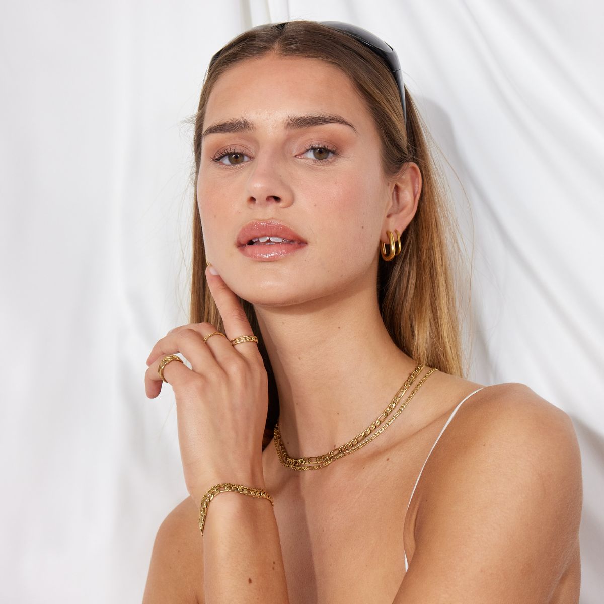 Figaro Choker 18K Guldbelagt 5mm
