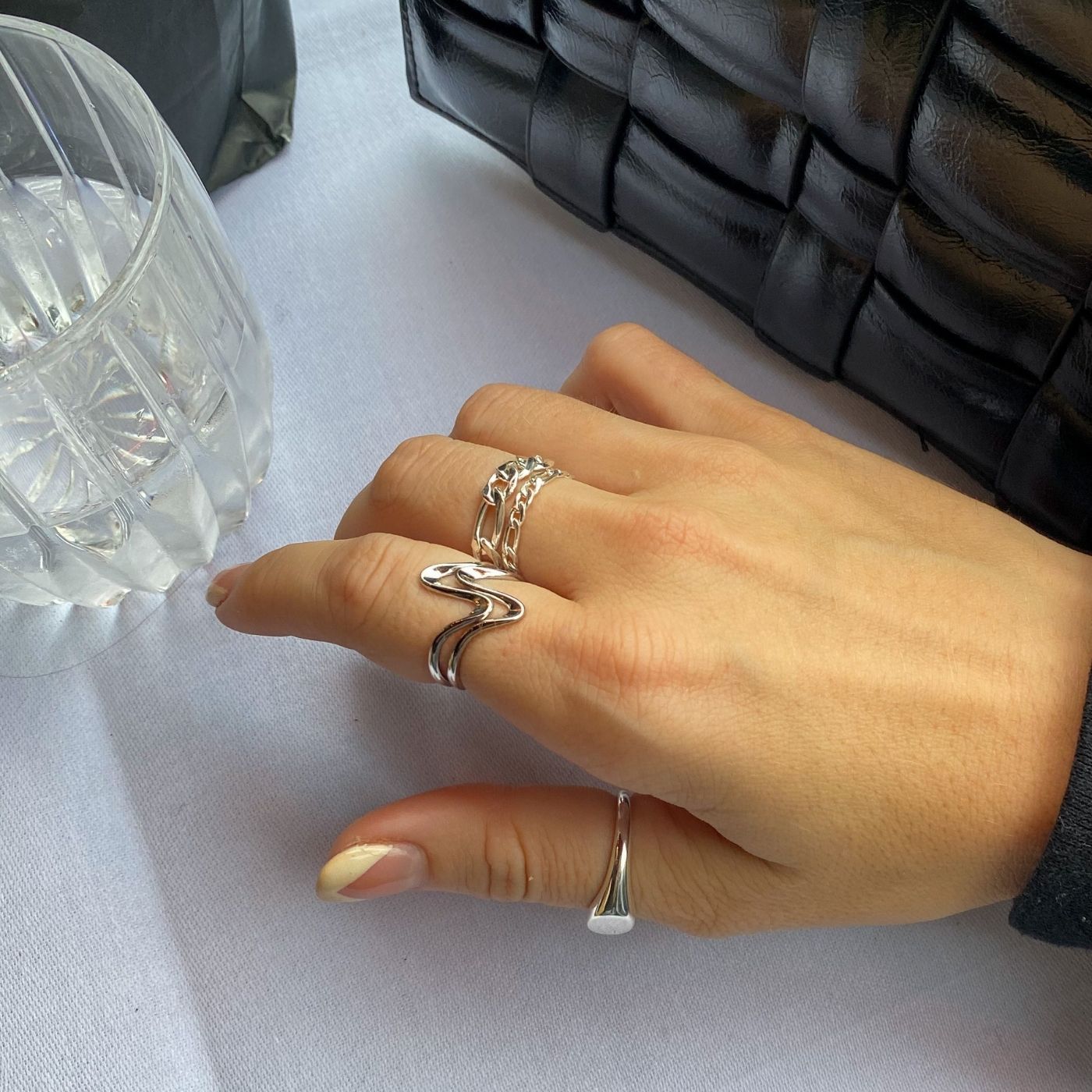 Wave Ring 925 Sølv
