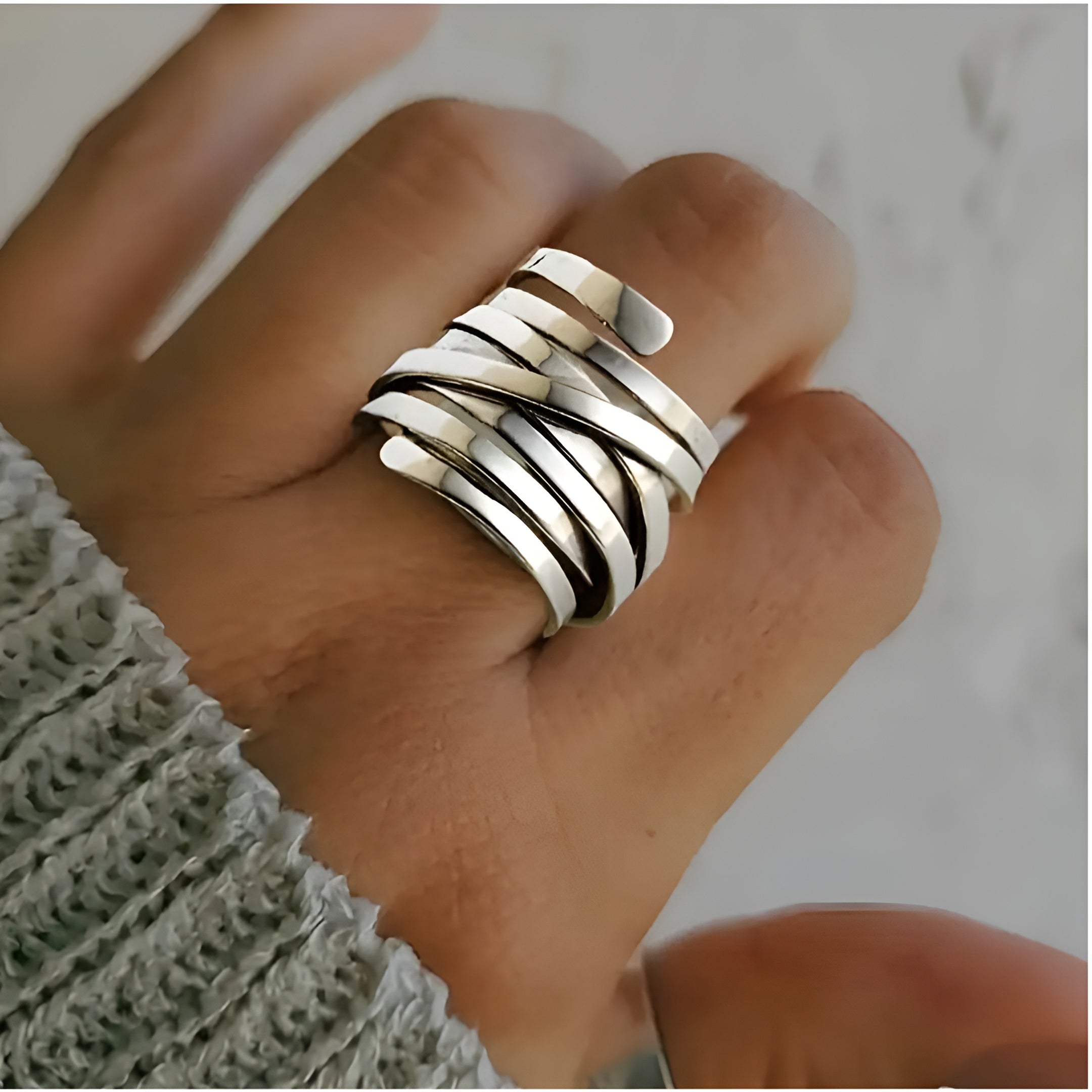 Lykke - Vintage Sølvring