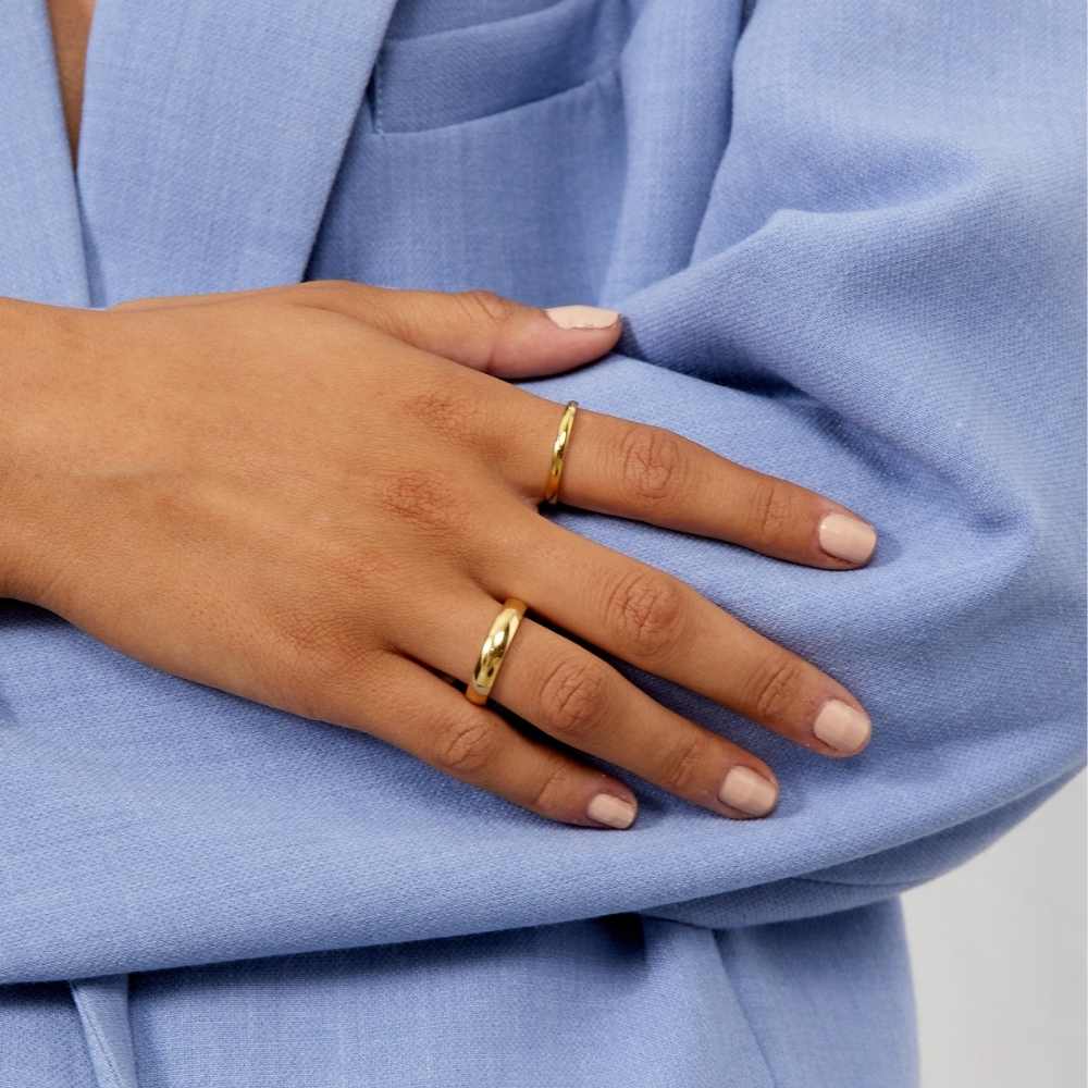Classic Band Ring 18K Guldbelagt 2mm