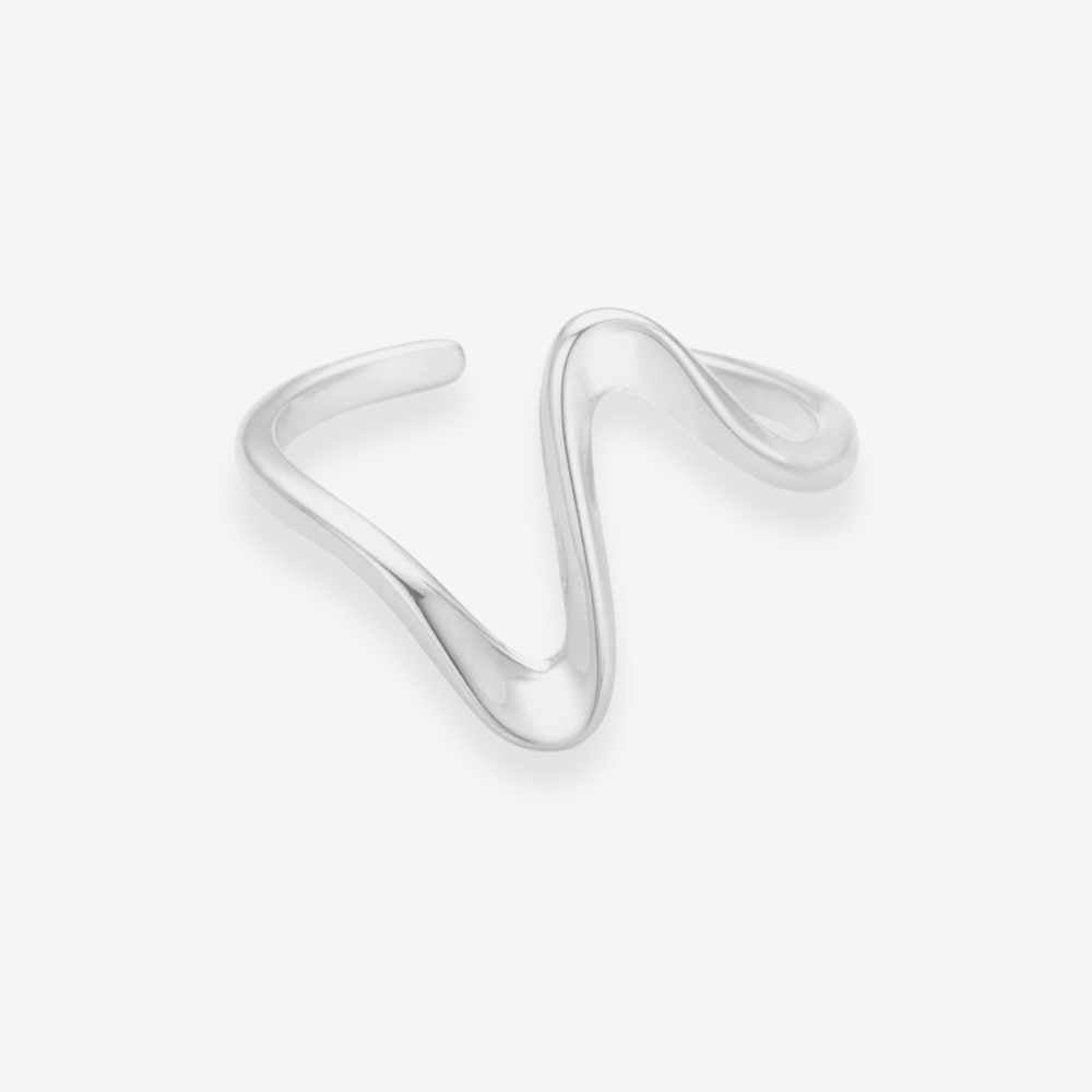 Wave Ring 925 Sølv
