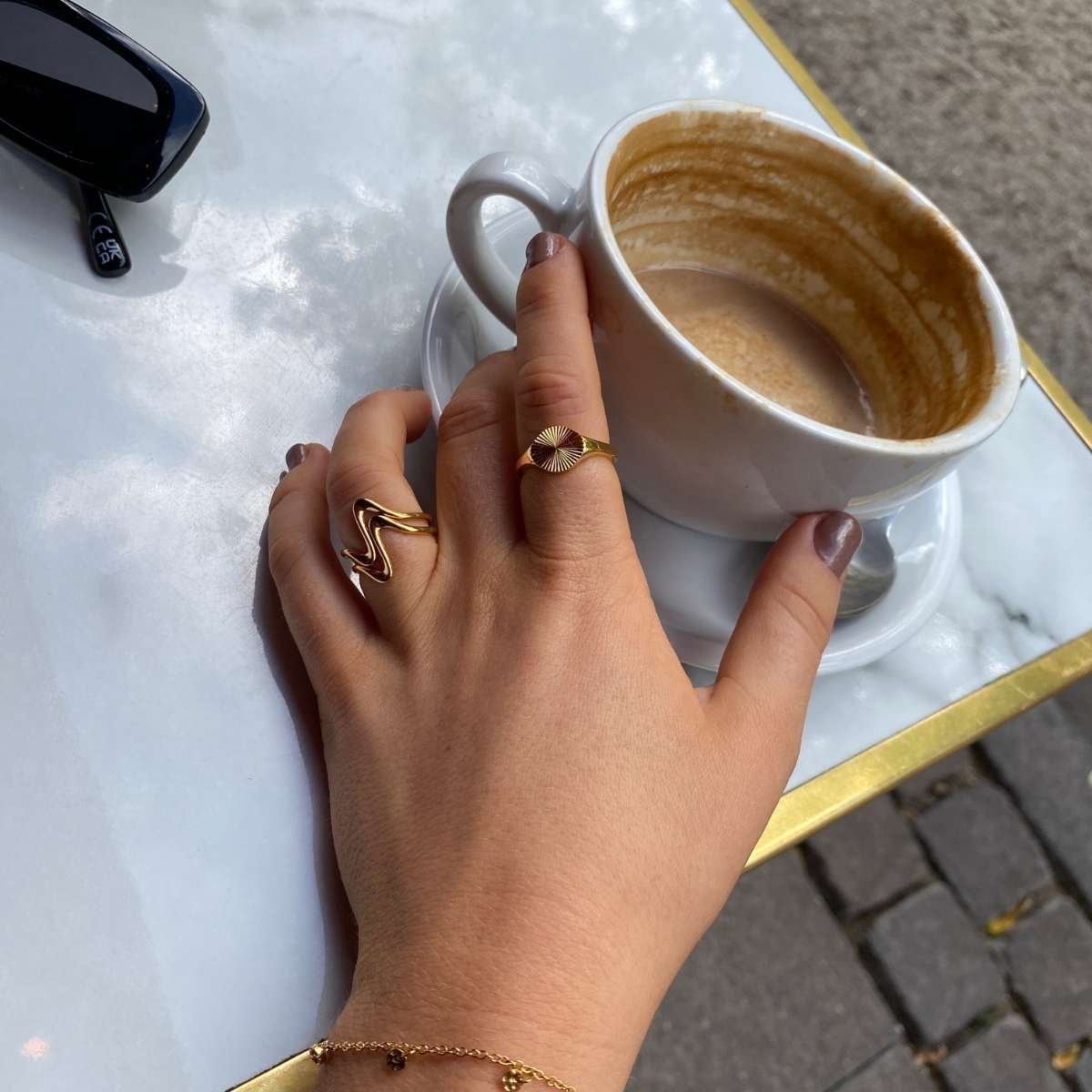 Wave Ring 18K Guldbelagt
