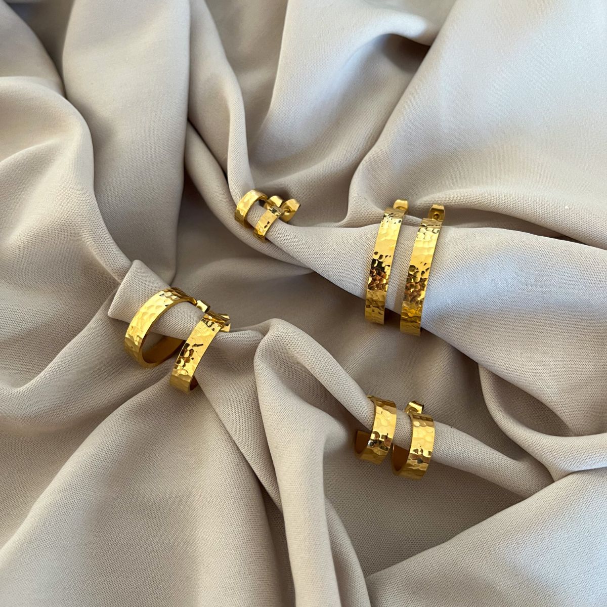 Hamret Classic Hoops 18K Guldbelagt 20mm