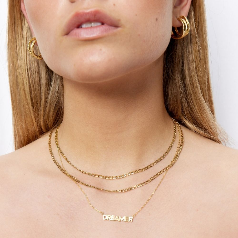 Figaro Choker 18K Guldbelagt 3mm