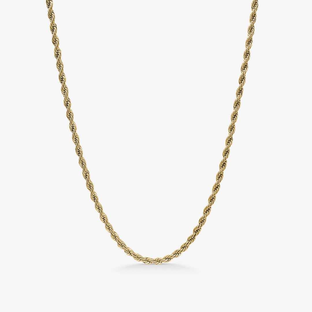 Rope Choker 18K Guldbelagt 3mm