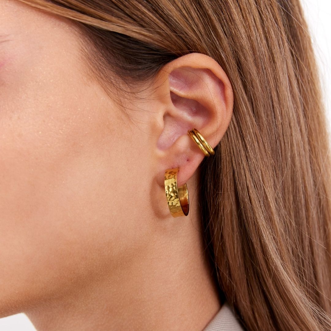 Hamret Classic Hoops 18K Guldbelagt 20mm