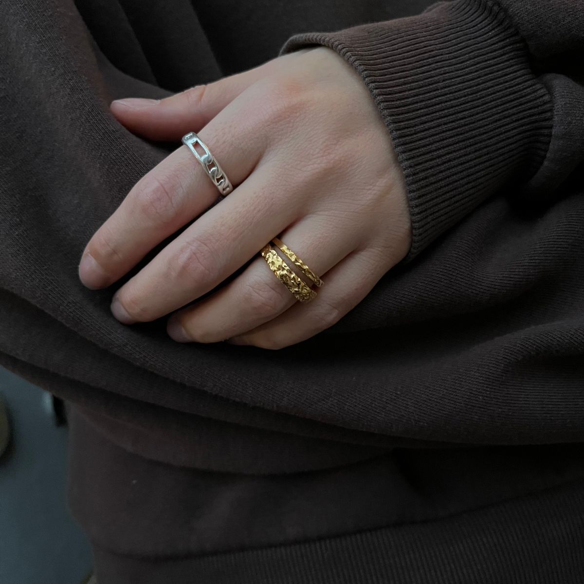 Scoria Band Ring 18K Guldbelagt 2mm