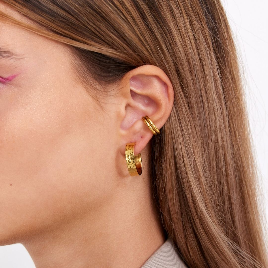 Hamret Classic Hoops 18K Guldbelagt 20mm
