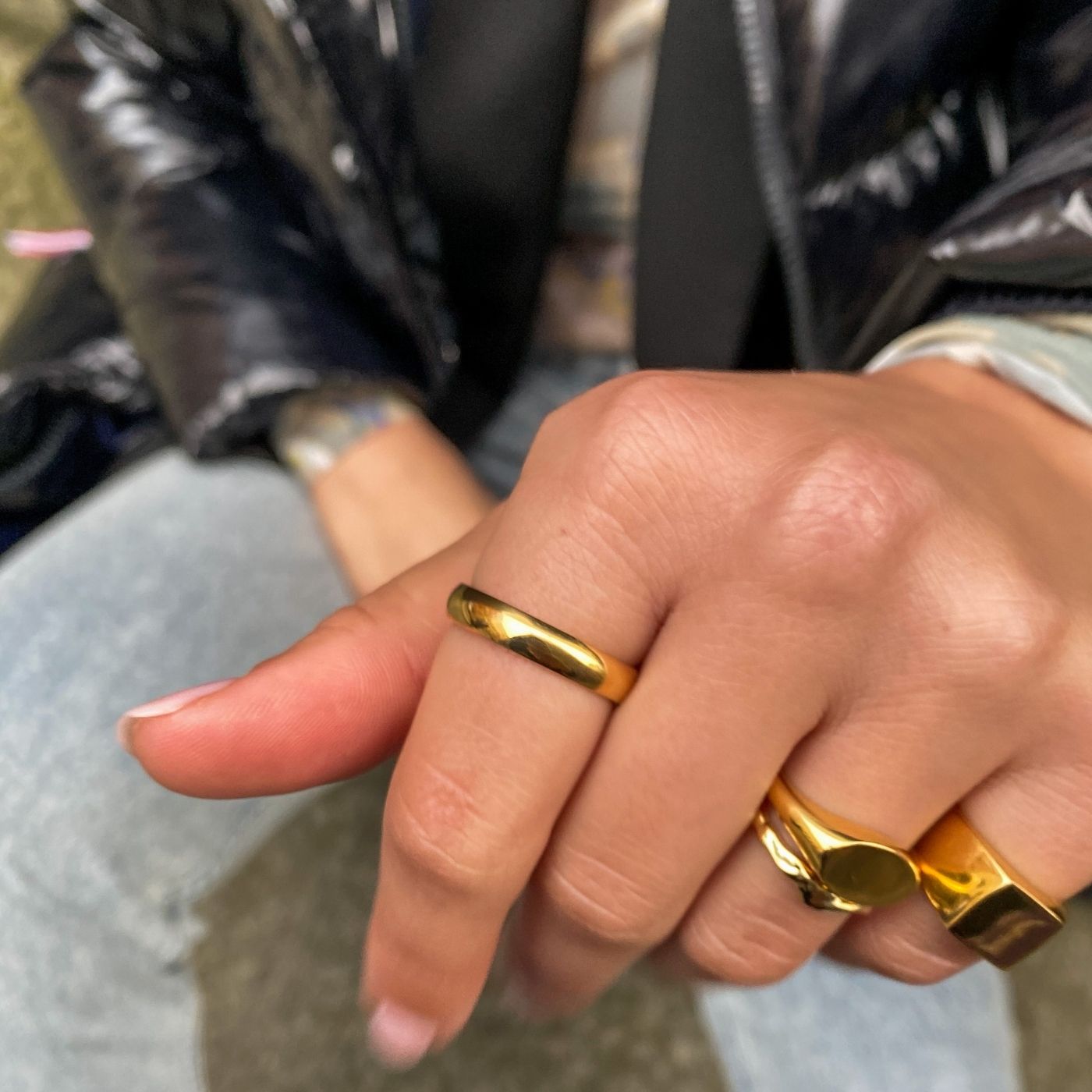 Classic Band Ring 18K Guldbelagt 4mm