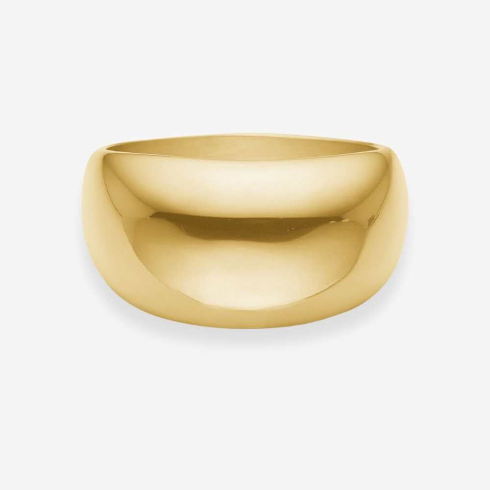 Dome Ring 18K Guldbelagt