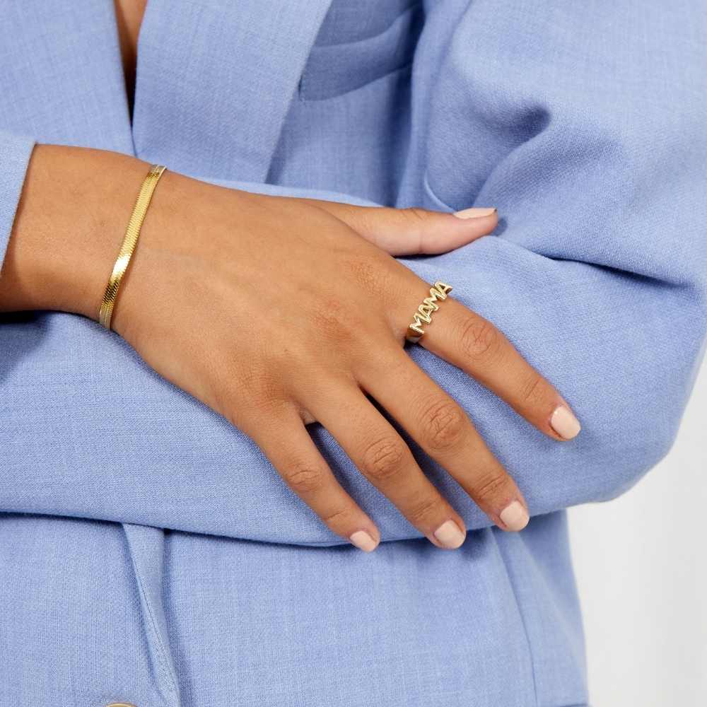 MAMA Signet Ring 18K Guldbelagt