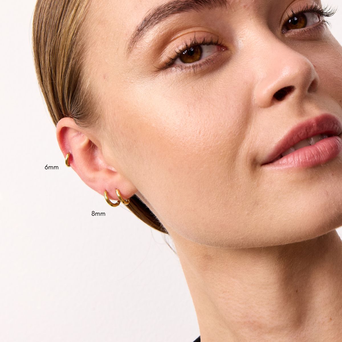 Classic Creoler Helix 18K Guldbelagt 8mm