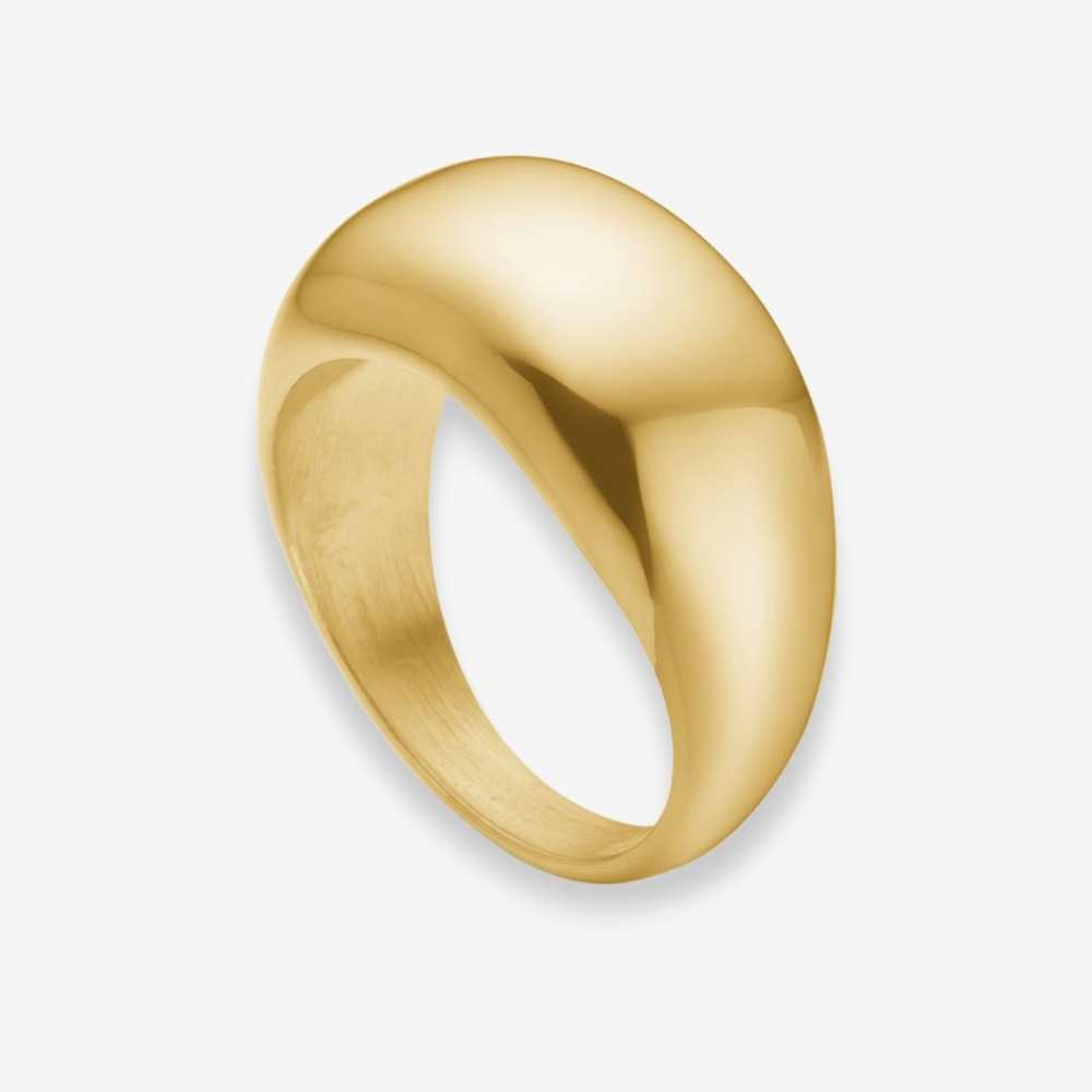 Dome Ring 18K Guldbelagt