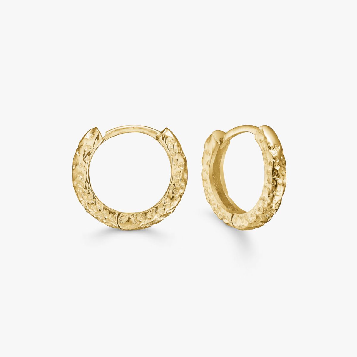Scoria Creoler 18K Guldbelagt 12mm