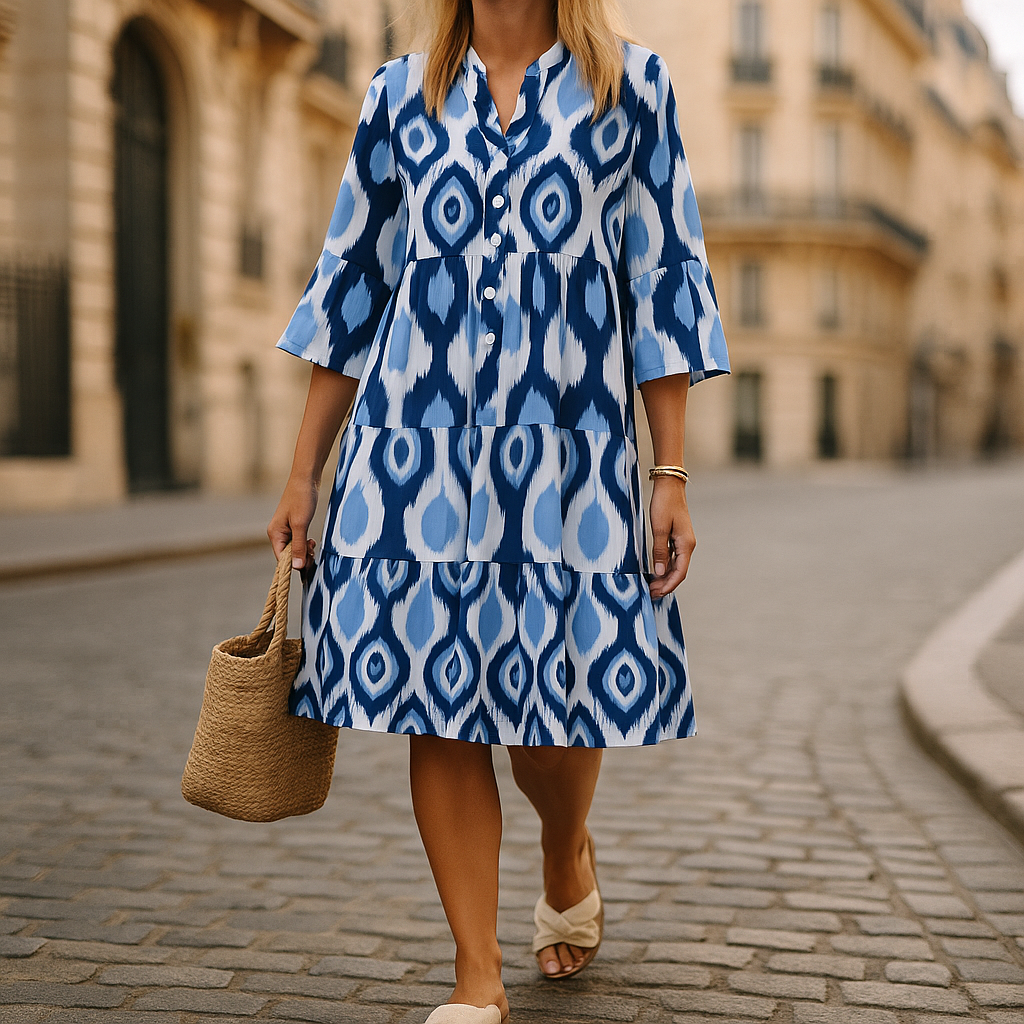 Sommer & Stil™ Korte Zomerjurk met patroon