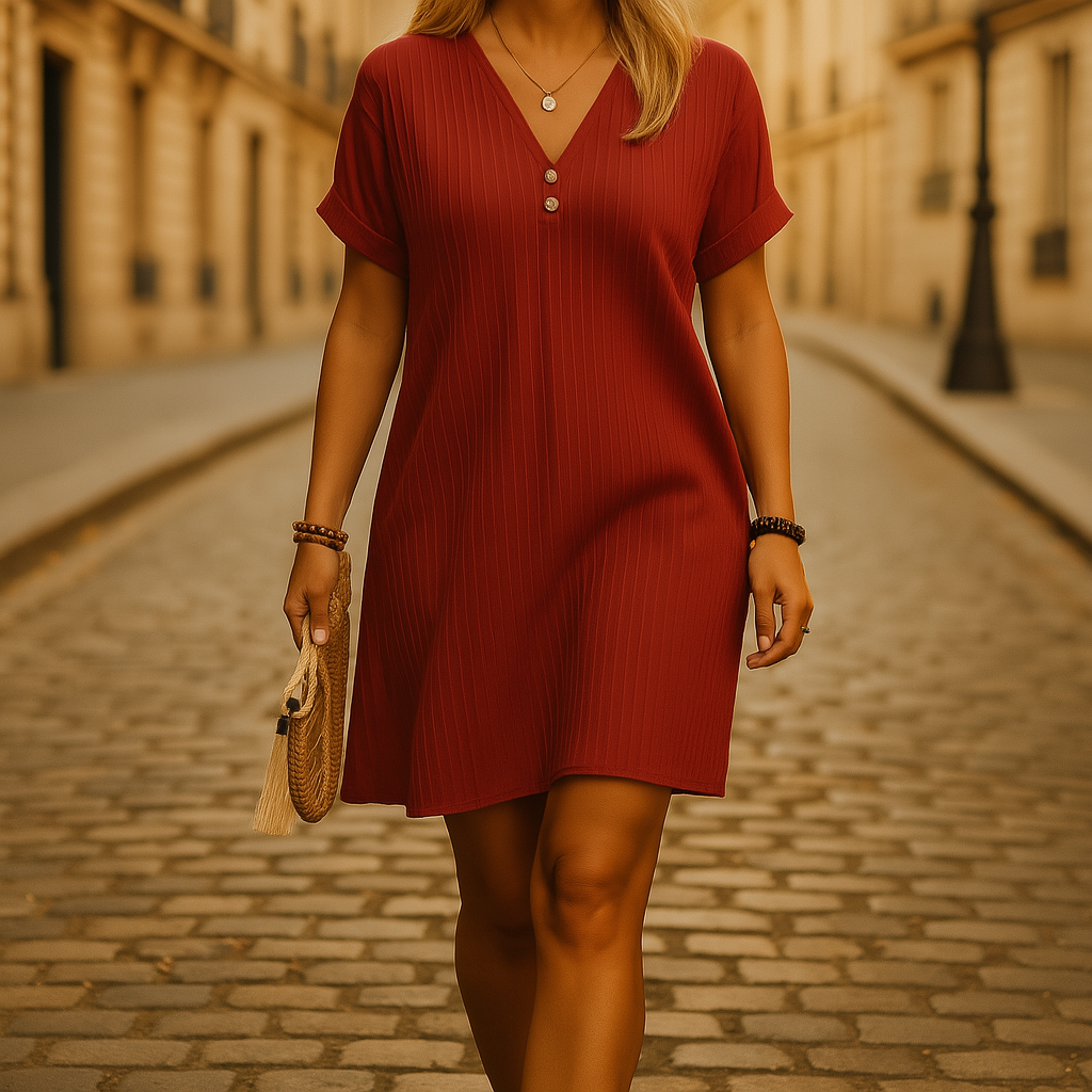 Sommer & Stil™ Løstsiddende, afslappet sommerkjole